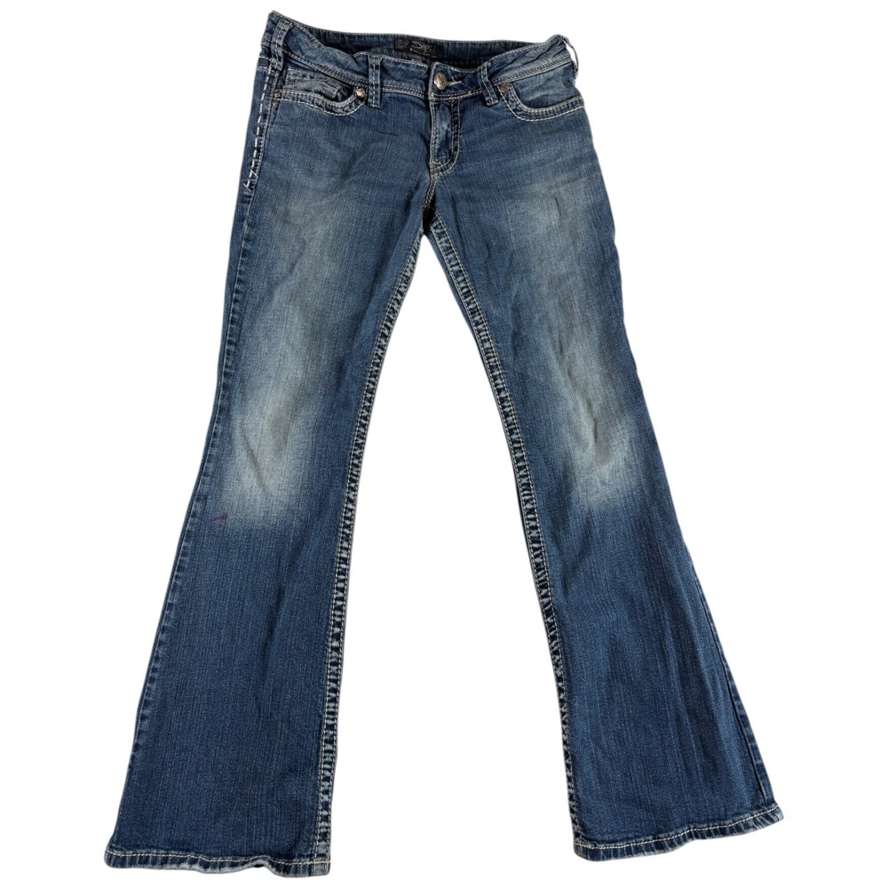 Silver Co. Suki Bootcut Jeans Womens 31x32 Blue Stretch Medium Wash Curvy Fit